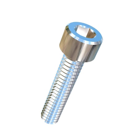 Allied Titanium #8-32 Socket Head Cap Screw, Socket, Plain Titanium, 3/4 in Length 0016969